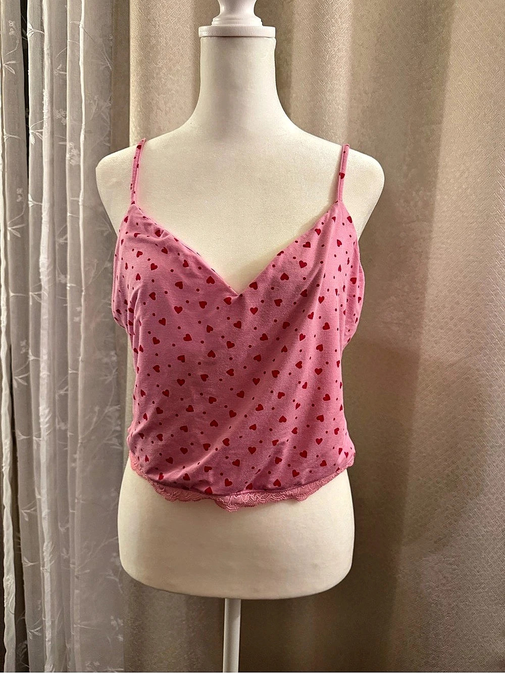 Pink Lace Camisole Like New